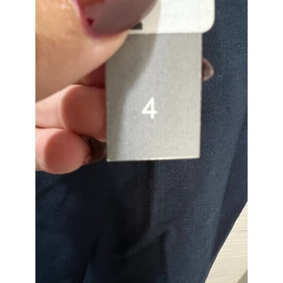 Ann Taylor Loft Womens Navy Ankle Pants Slim Fit Size 4 - Picture 5 of 5